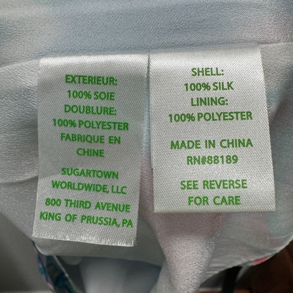 Lilly Pulitzer JACKIE 100% Silk Shift Dress CASA DEL SOL | Small - Picture 8 of 11